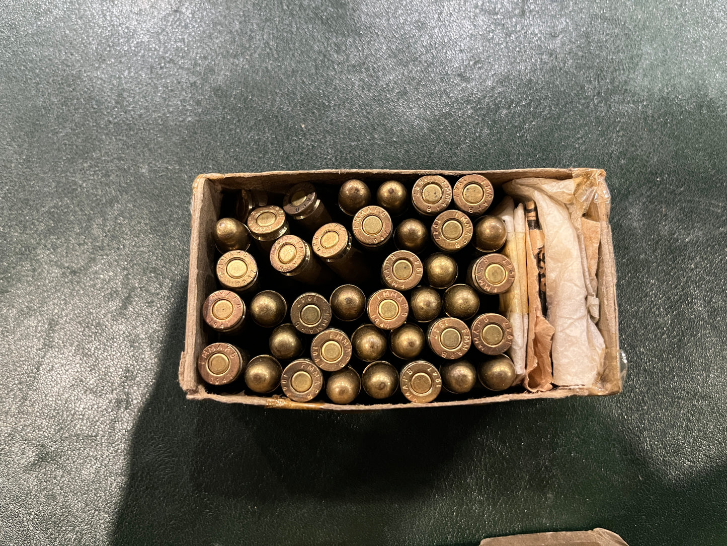 40 Cartridges Cal. 7.65 mm For Mannlicher Pistol Military Factory of Ammunition for Portable Arms "Borghi"