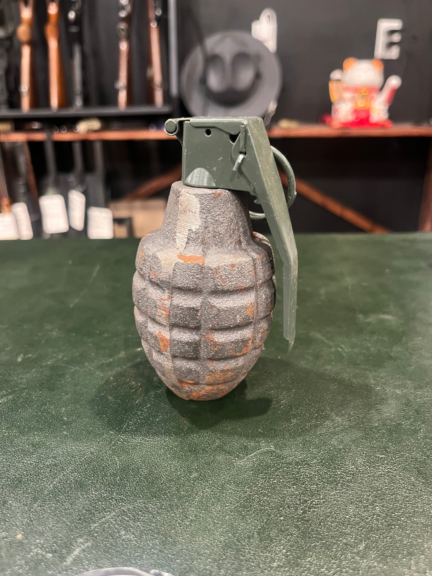 U.S. Military “Pineapple” Grenade – Inert Dummy Training Model (RFX Marked, Cast Steel)
