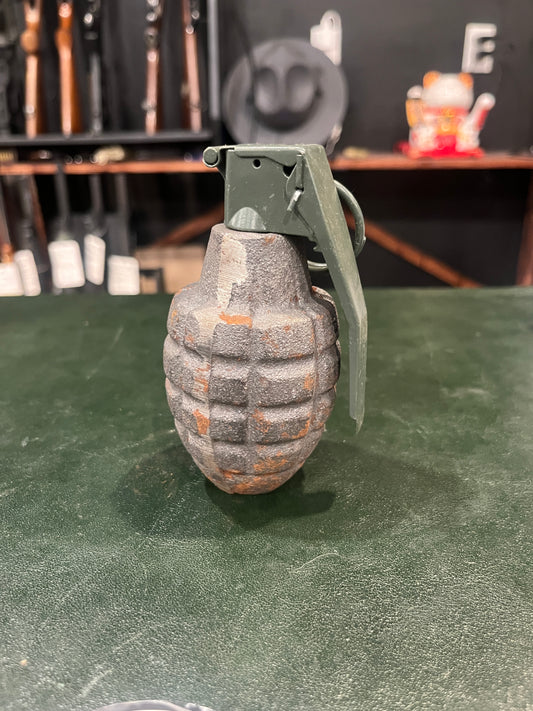 U.S. Military “Pineapple” Grenade – Inert Dummy Training Model (RFX Marked, Cast Steel)