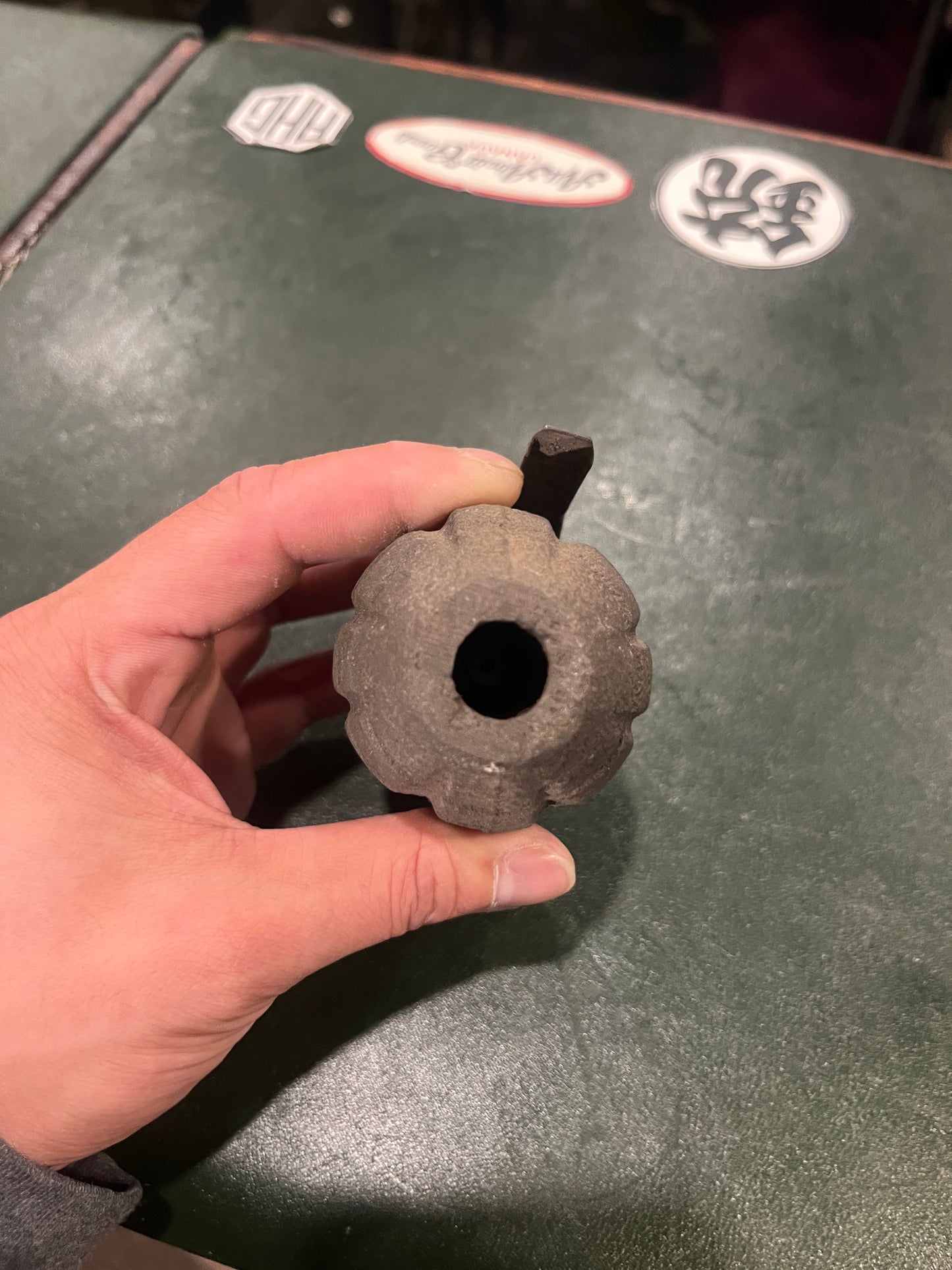 U.S. PINEAPPLE GRENADE — DUMMY / INERT CAST-STEEL (MARKED “RFX”)