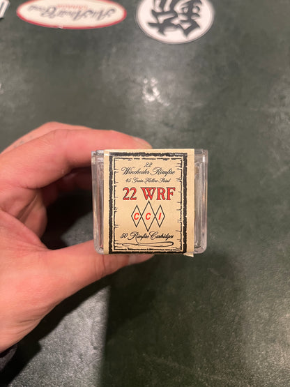 CCI .22 WRF (Winchester Rimfire) — 45 gr Hollow Point — 50rd Box