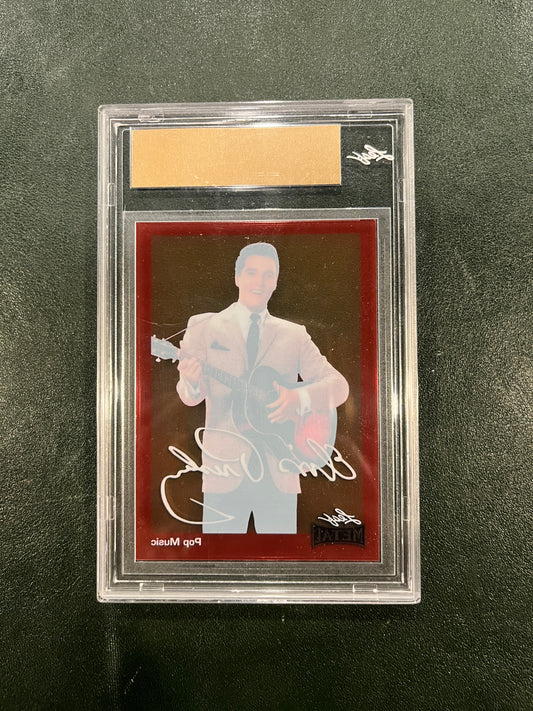 2024 LEAF ELVIS PRESLEY ICONS – PRE-PRODUCTION PROOF 1/1 (CLEAR RED FLOOD)
