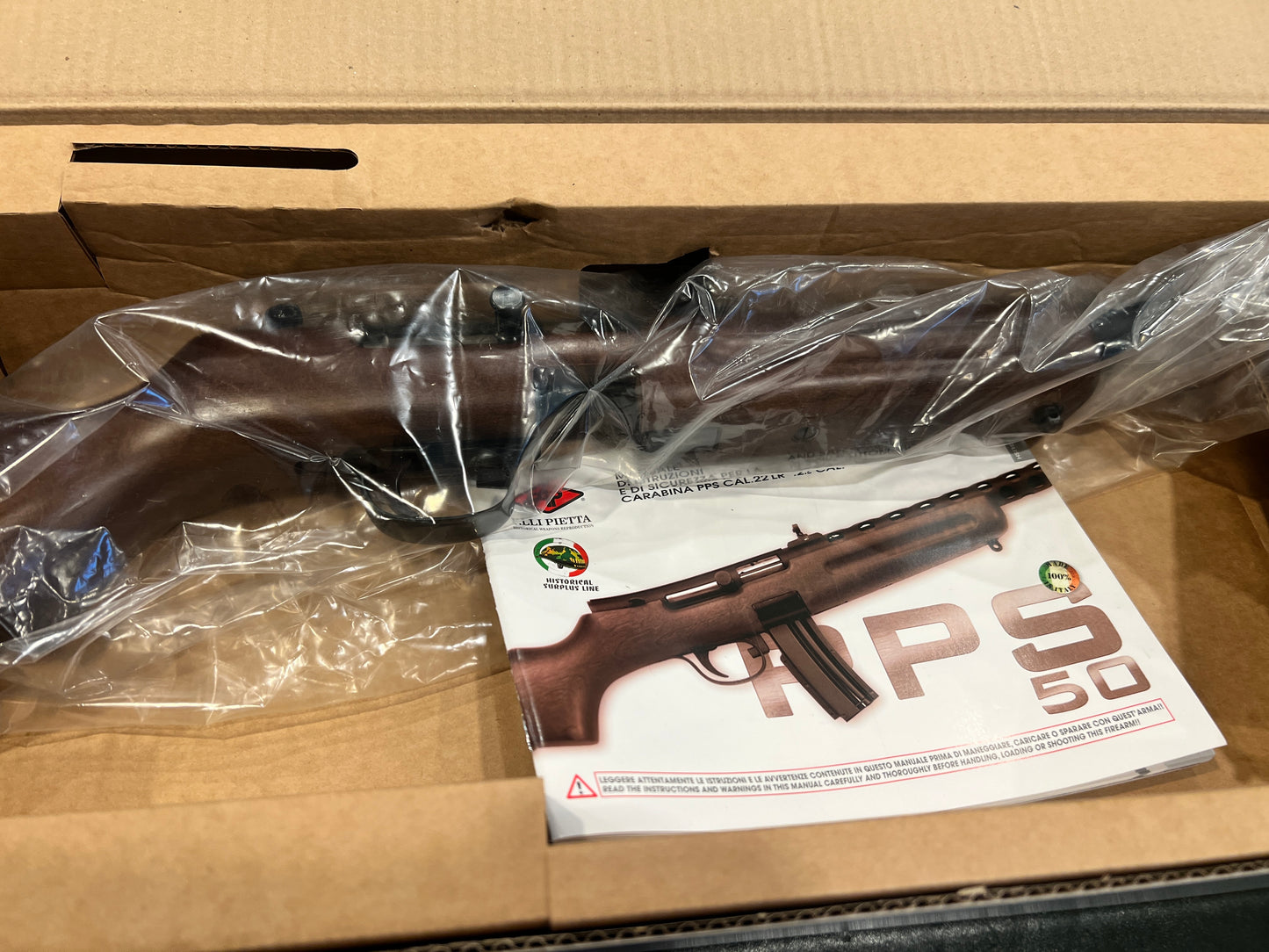 Pietta PPS-50 Semi-Automatic Rifle in .22 LR – Fired Once – Like New Condition – Includes 50-Round Drum Magazine