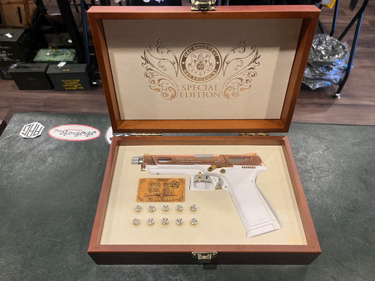 G&G GTP9 MS Rose Gold Limited Edition Airsoft Pistol (No.364/999) – Luxury Collector’s Display Set