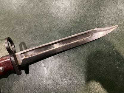 British No.7 Mk I/L Bayonet – M47A (BSA Shirley) Manufacture – Sten Mk V & Lee-Enfield No.4 Compatible – Original WWII/Post-War Production