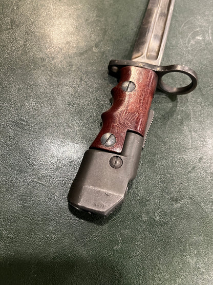 British No.7 Mk I/L Bayonet – M47A (BSA Shirley) Manufacture – Sten Mk V & Lee-Enfield No.4 Compatible – Original WWII/Post-War Production