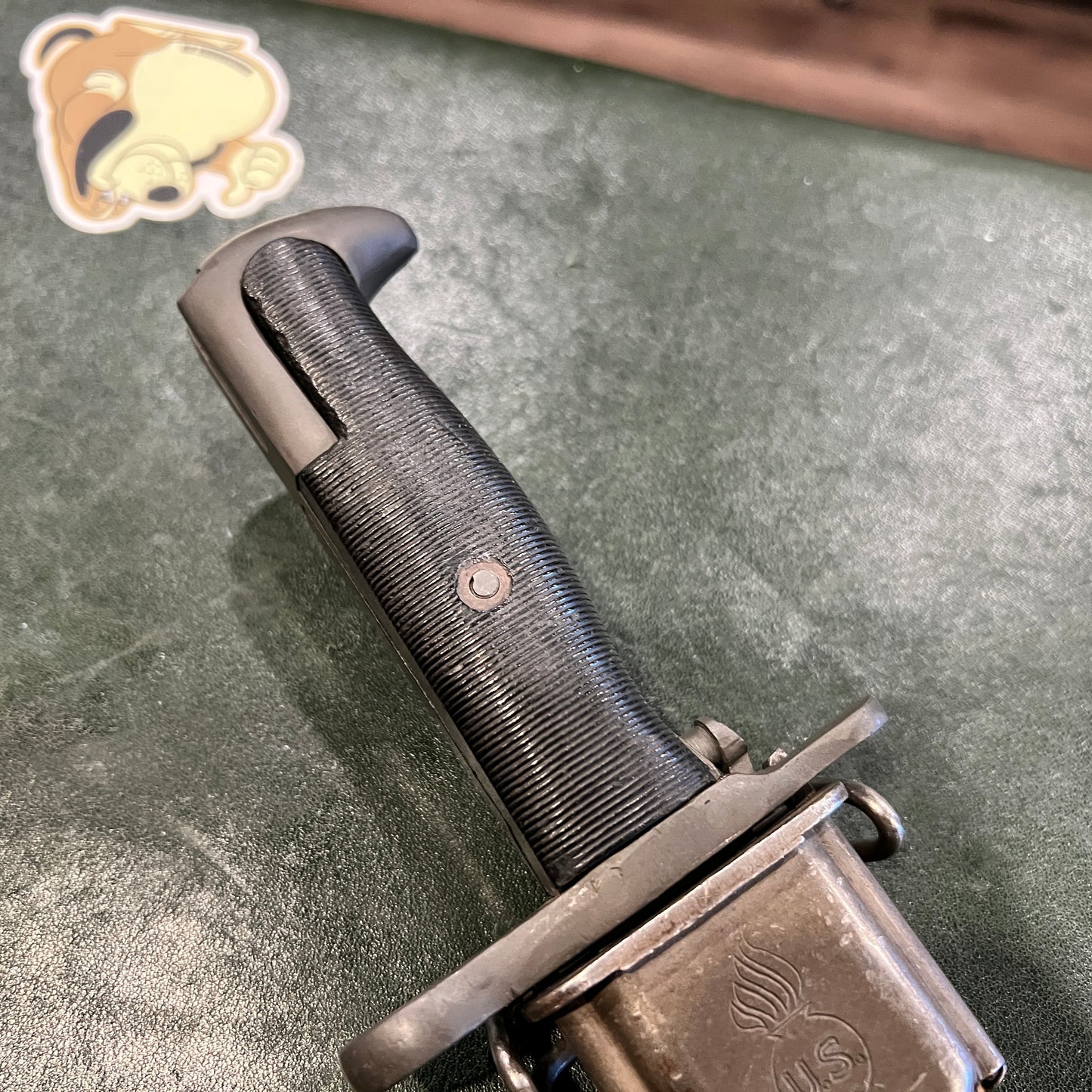 WWII U.S. M1 Bayonet by Oneida Limited (1942) with with VP-Marked M3 Scabbard