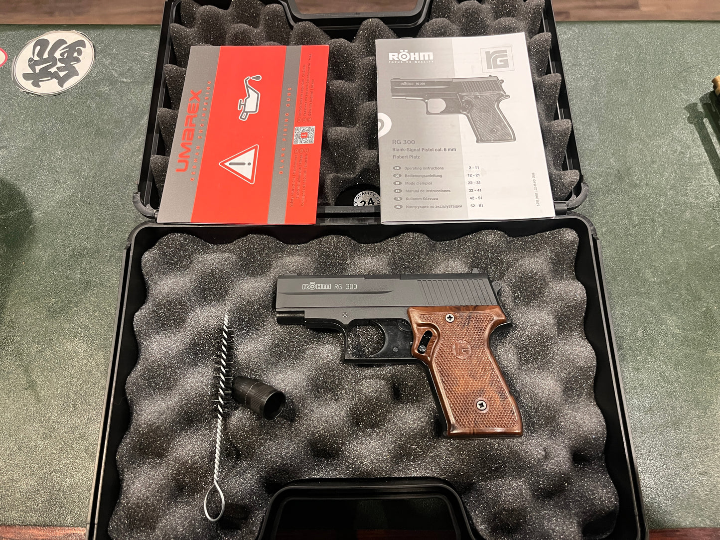 Röhm RG 300 6mm Flobert Blank/Signal Pistol – Made in Germany, Complete in Case