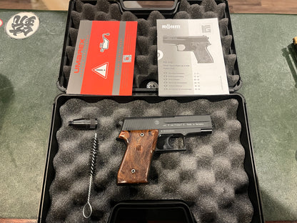 Röhm RG 300 6mm Flobert Blank/Signal Pistol – Made in Germany, Complete in Case