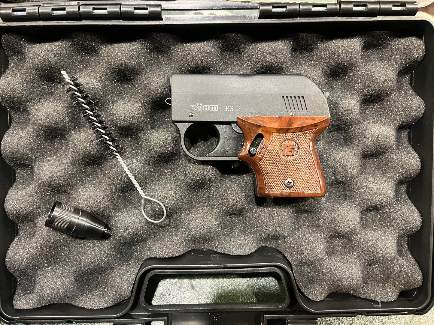 Röhm RG3 6mm Blank Pistol – Made in Germany – Complete Set with Case & Accessories