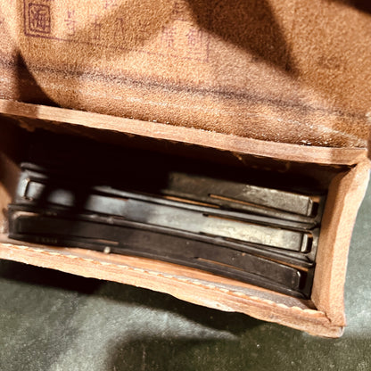 Original Chinese Type 56 7.62mm Semi-Automatic Rifle Leather Ammunition Pouch (Manufactured in 1958)