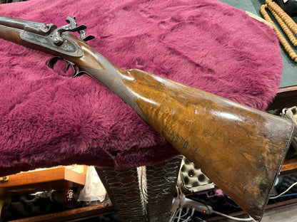 Percussion Double-Barrel Black Powder Shotgun – Wall Hanger Display Piece