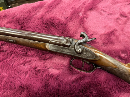 Percussion Double-Barrel Black Powder Shotgun – Wall Hanger Display Piece