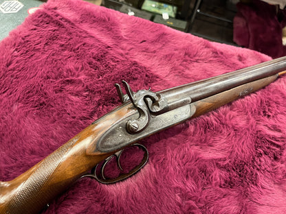 Percussion Double-Barrel Black Powder Shotgun – Wall Hanger Display Piece