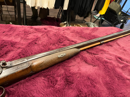 Percussion Double-Barrel Black Powder Shotgun – Wall Hanger Display Piece