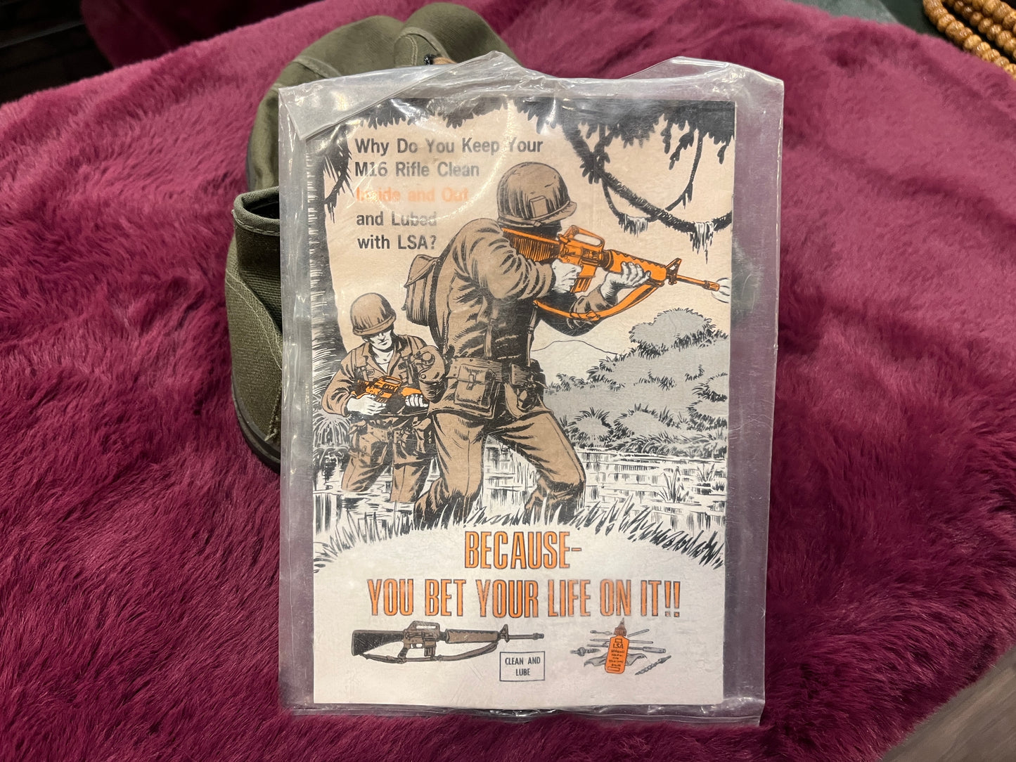 WWII-Era Military Canvas Running Shoes (Size 5) with U.S. Army M16A1 Rifle Maintenance Manual