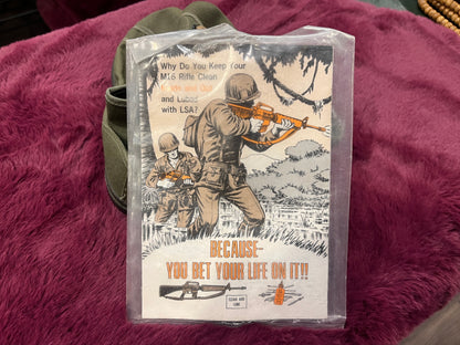 WWII-Era Military Canvas Running Shoes (Size 5) with U.S. Army M16A1 Rifle Maintenance Manual