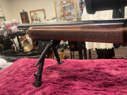 CZ 457 Varmint MTR .22LR 16" Wood — Arken EP-5 5–25x56 + Arken 34mm 20MOA Mounts + MDT 20MOA Rail + Harris Bipod