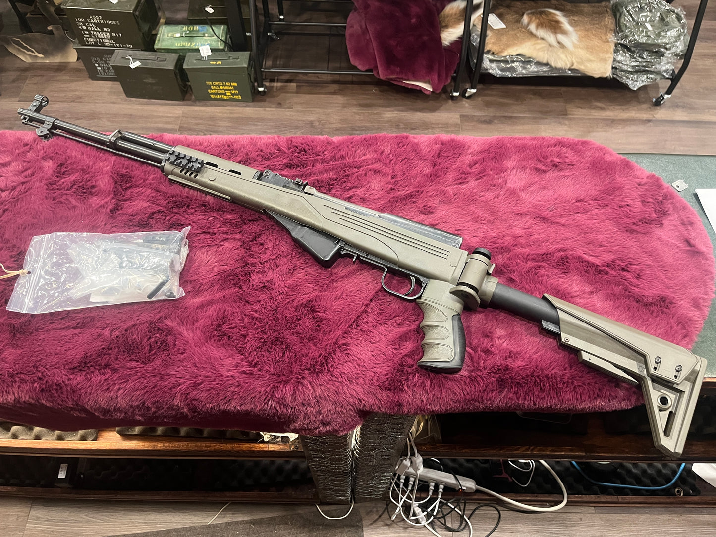 SKS with ATI Tactical Stock — Unfired after purchase, includes original box & accessories
