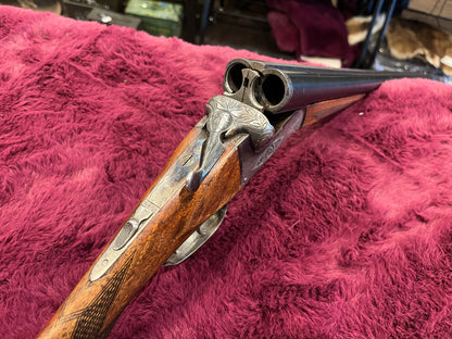 Manhela SxS 12 Ga — Tip-Up Double, 2¾" Chambers, 27¾" Barrels