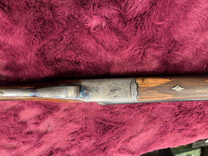 Manhela SxS 12 Ga — Tip-Up Double, 2¾" Chambers, 27¾" Barrels