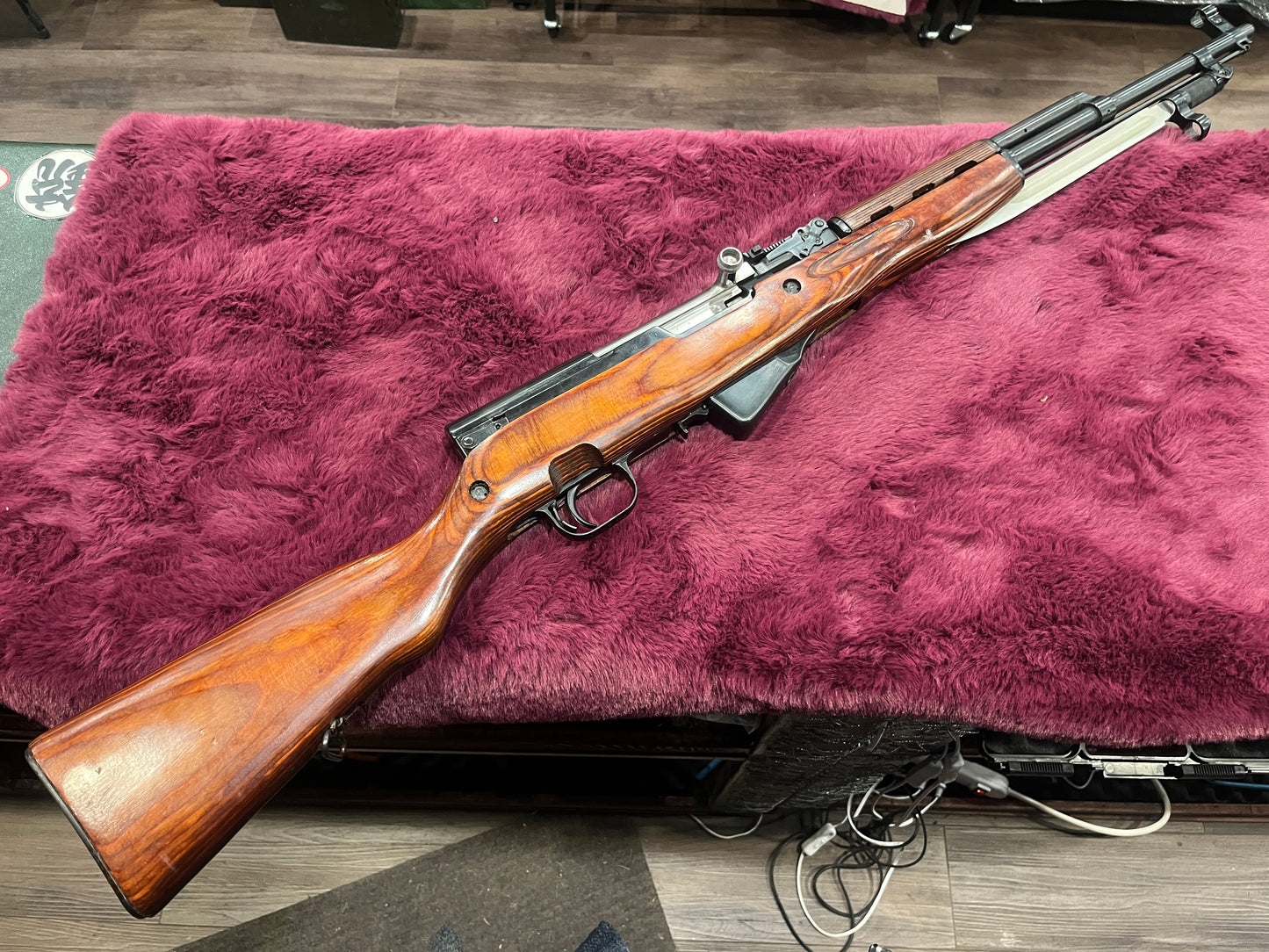 Russian SKS — Laminated Wood Stock, 7.62×39mm — Visible Number-Matching, Bayonet Included