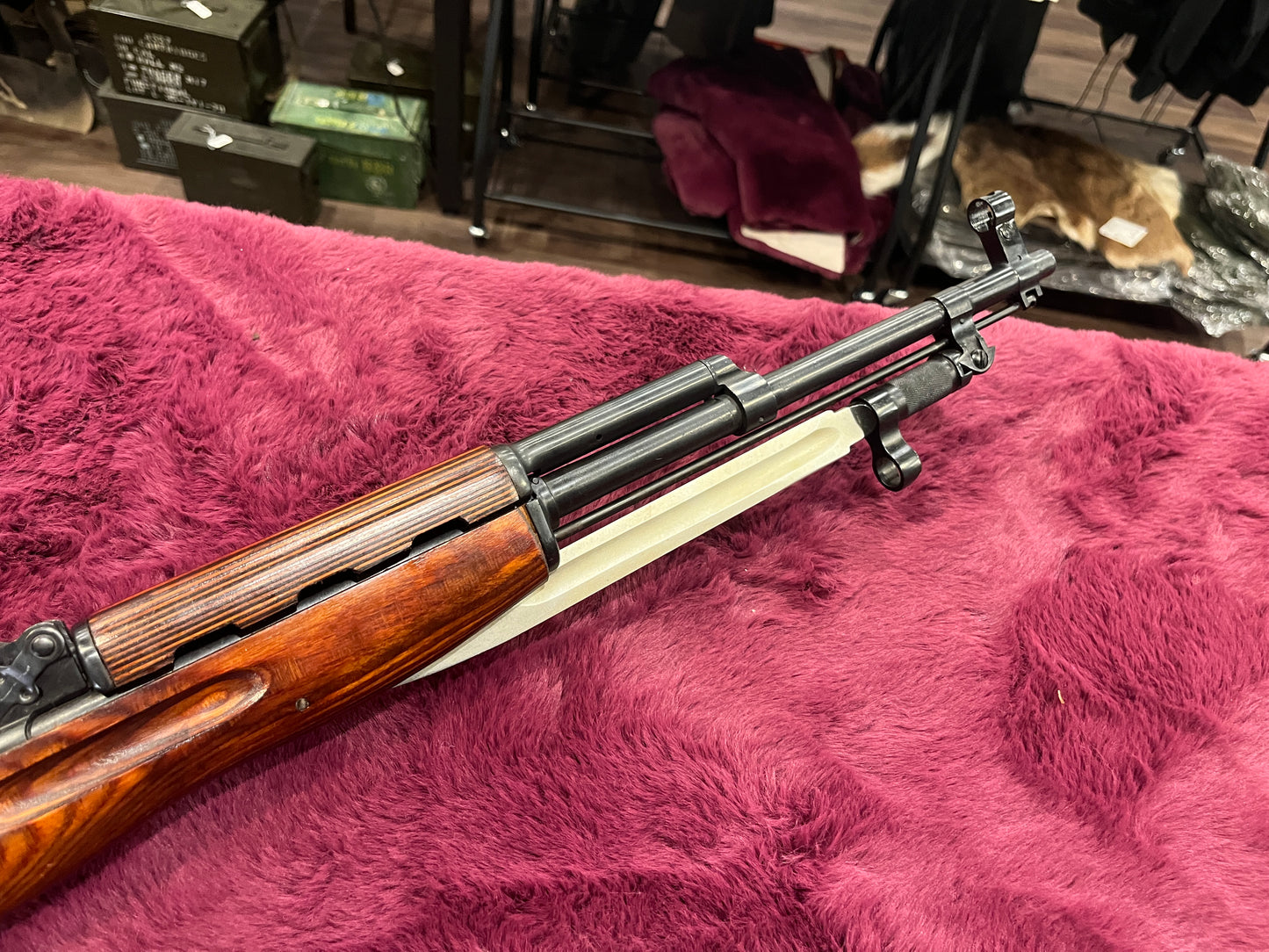 Russian SKS — Laminated Wood Stock, 7.62×39mm — Visible Number-Matching, Bayonet Included