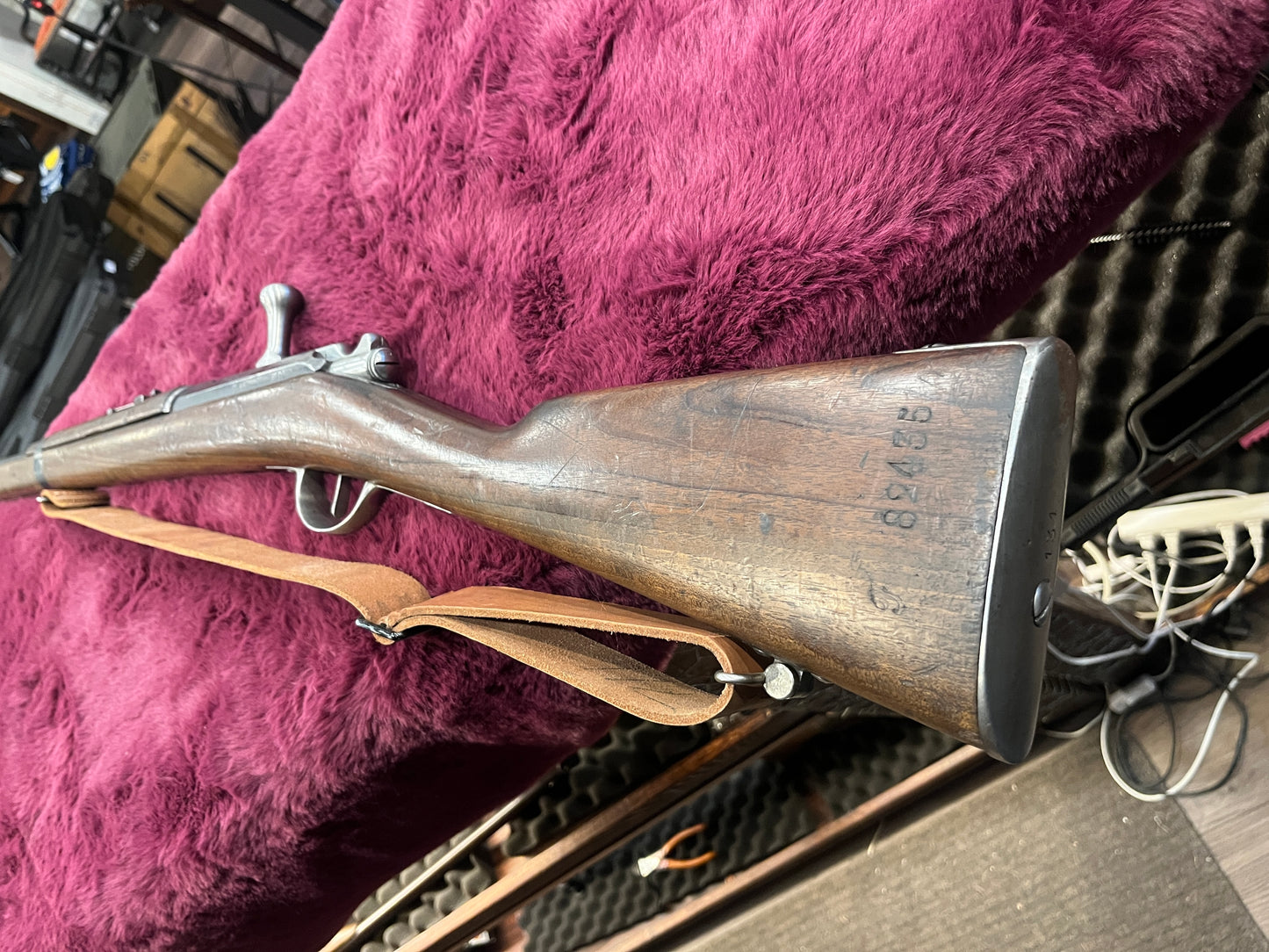 St. Étienne Mle 1874 → 80 → 14 (8×50/8mm Lebel conversion) — 31" Barrel