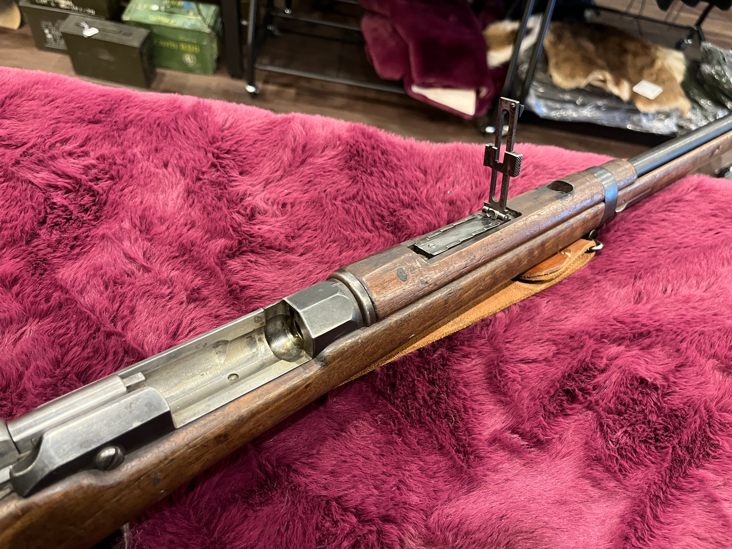 St. Étienne Mle 1874 → 80 → 14 (8×50/8mm Lebel conversion) — 31" Barrel