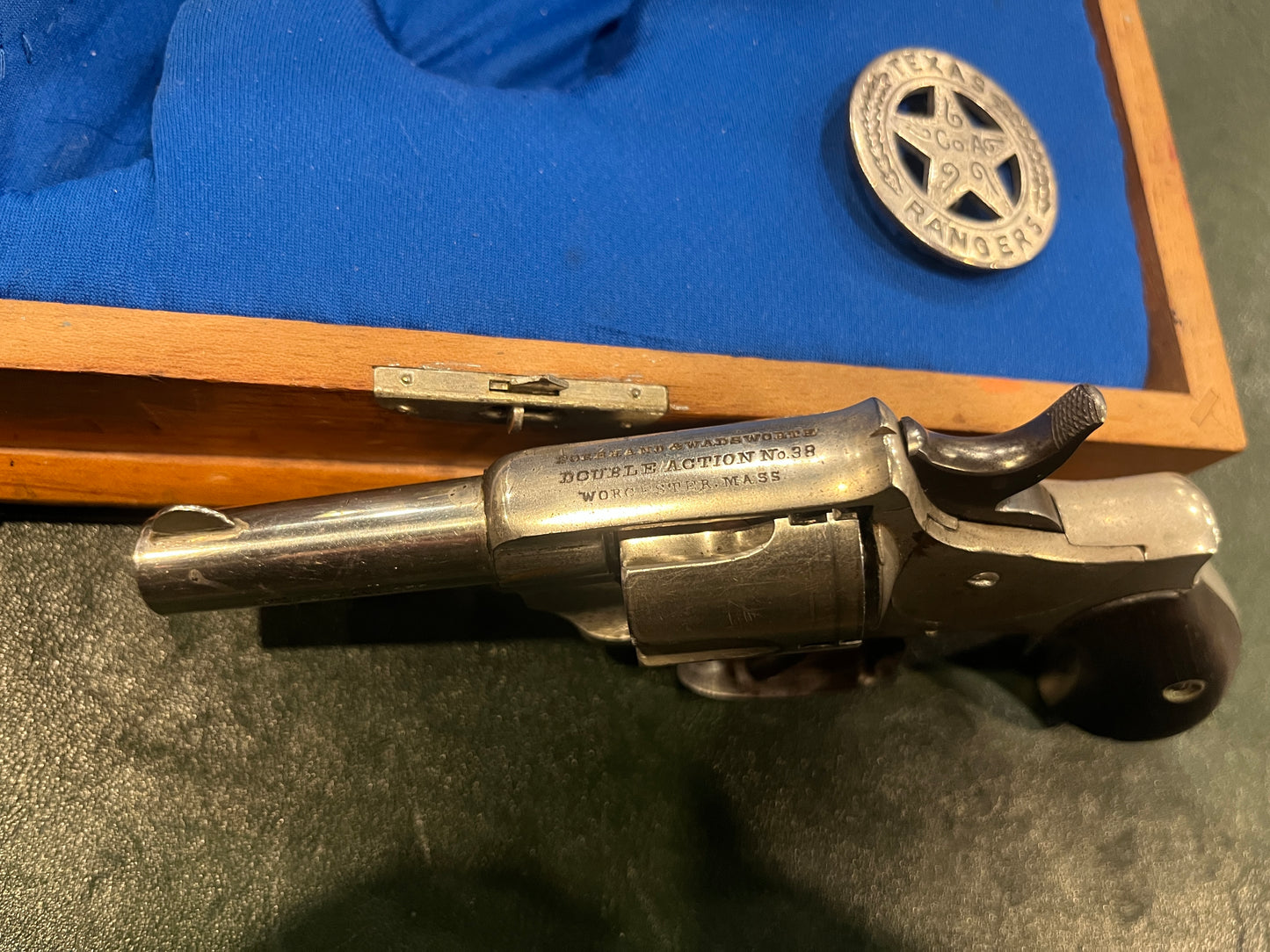 Forehand & Wadsworth Double Action No.38 Revolver – Pat. July 24, 1877 – Antique American Pocket Revolver with Ammunition