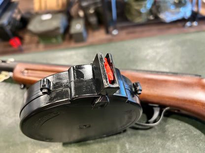 Used Pietta PPS-50 .22 LR Semi-Automatic Rifle – Made in Italy – Includes 50-Round Drum Magazine – Original Box