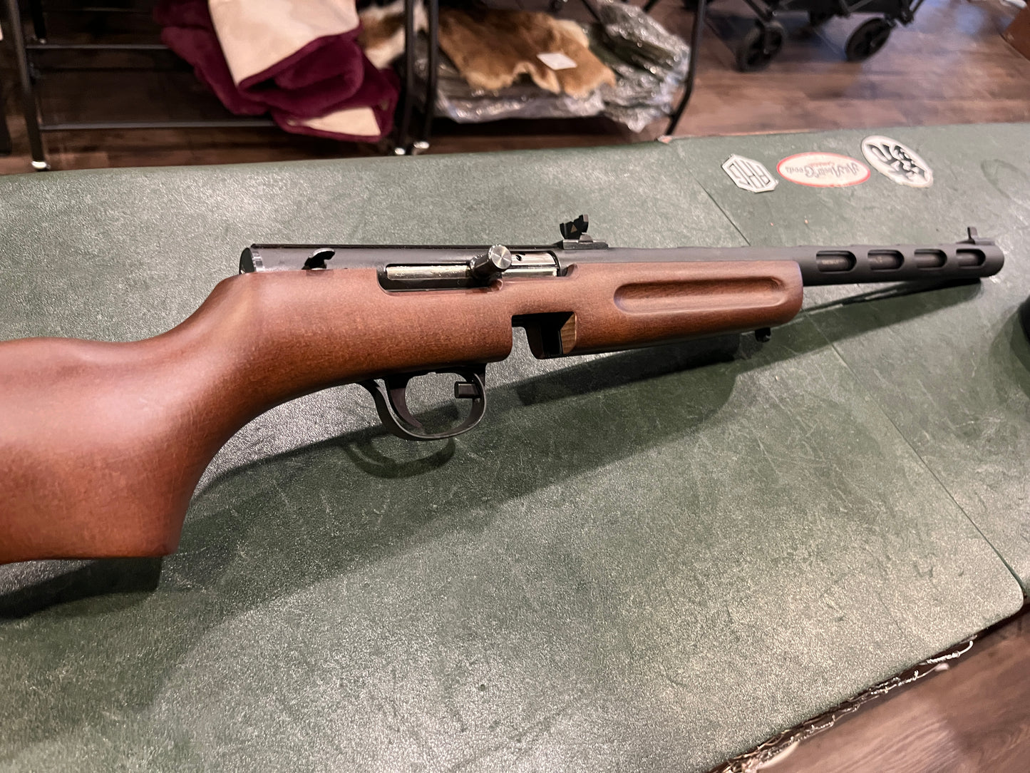 (ReStocking)New Never Fired- Pietta PPS-50 .22 LR Semi-Auto Rifle with Wood Stock & Drum Magazine