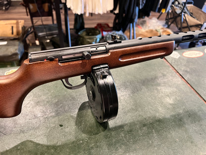 Used Pietta PPS-50 .22 LR Semi-Automatic Rifle – Made in Italy – Includes 50-Round Drum Magazine – Original Box