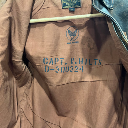 Old McCoy Era The Real McCoy's "Real McQueen" A-2 Flight Jacket – Steve McQueen "The Great Escape" – Horsehide – Size 34 – Extremely Rare in Canada