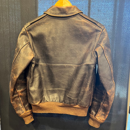 Old McCoy Era The Real McCoy's "Real McQueen" A-2 Flight Jacket – Steve McQueen "The Great Escape" – Horsehide – Size 34 – Extremely Rare in Canada