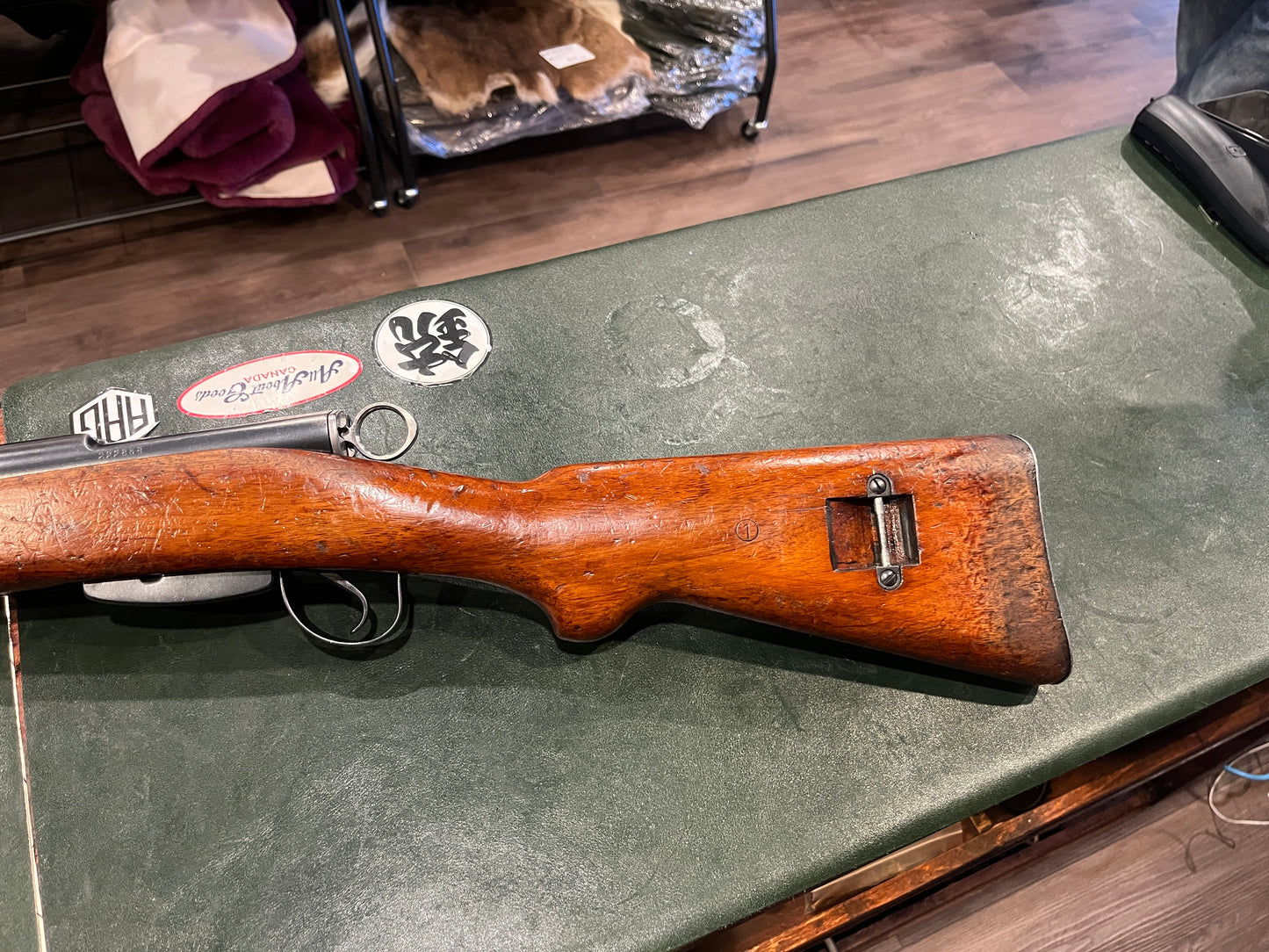 Fusil de service suisse K31 à verrou linéaire, calibre 7,5 × 55 mm