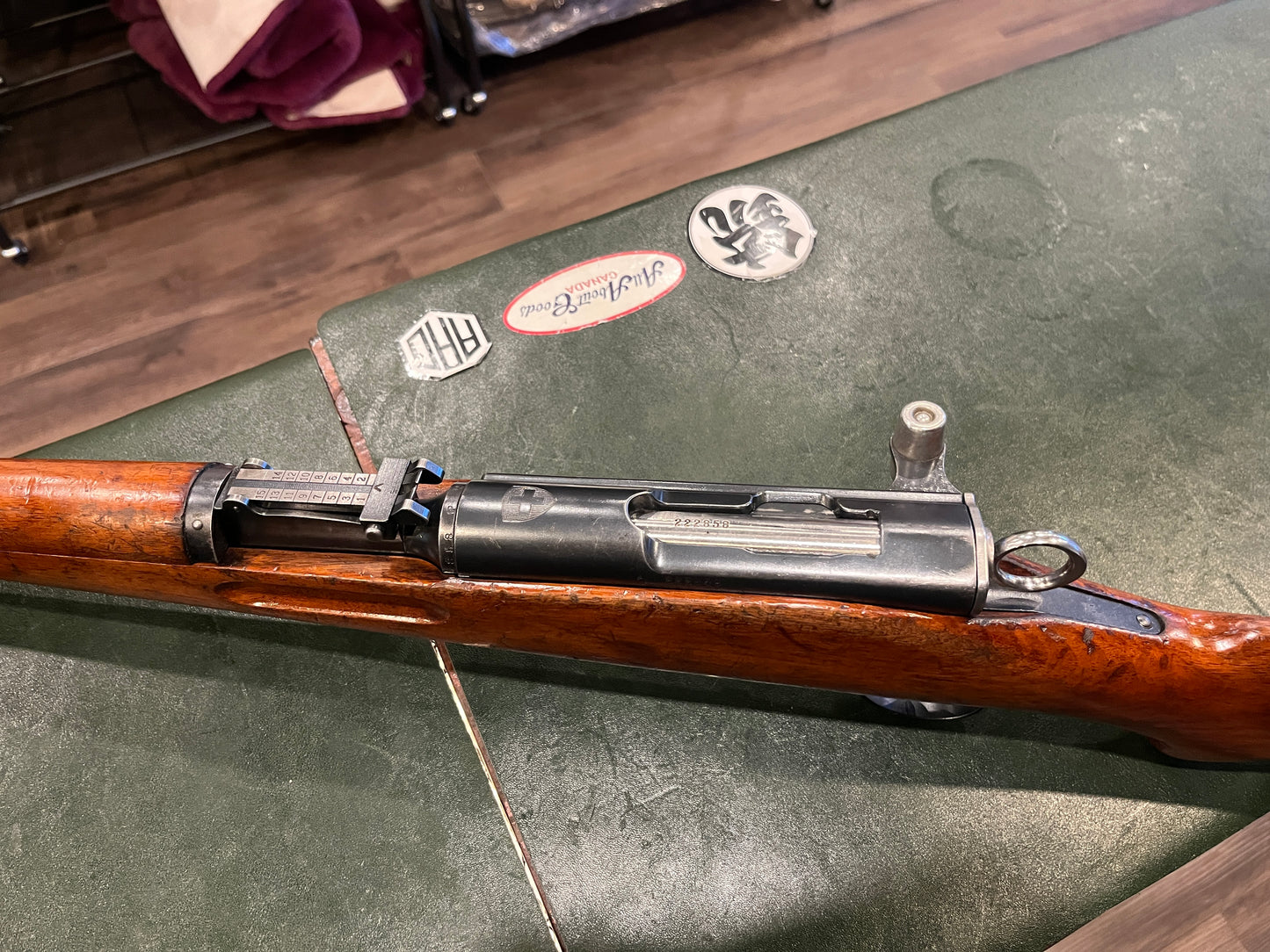 Fusil de service suisse K31 à verrou linéaire, calibre 7,5 × 55 mm