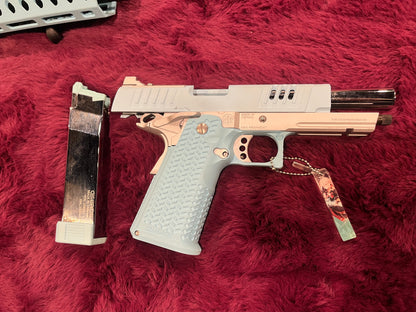 G&G Armament ARP9-Style 6mm Airsoft Carbine with G&G STP45 Pro Gas Blowback Pistol – Matching Color Kit