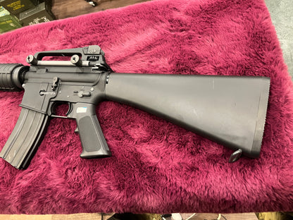 M16A2-Style Green Gas Blowback Airsoft Rifle – 6mm BB, Full-Size Fixed Stock Configuration