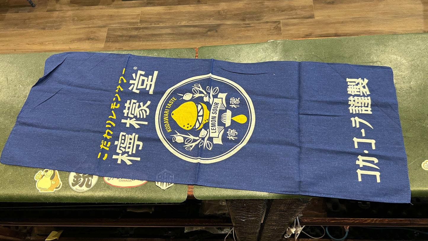 Official Coca-Cola Japan Lemon-Dou (檸檬堂) Promotional Tenugui – Lemon Sour – 34 × 90 cm