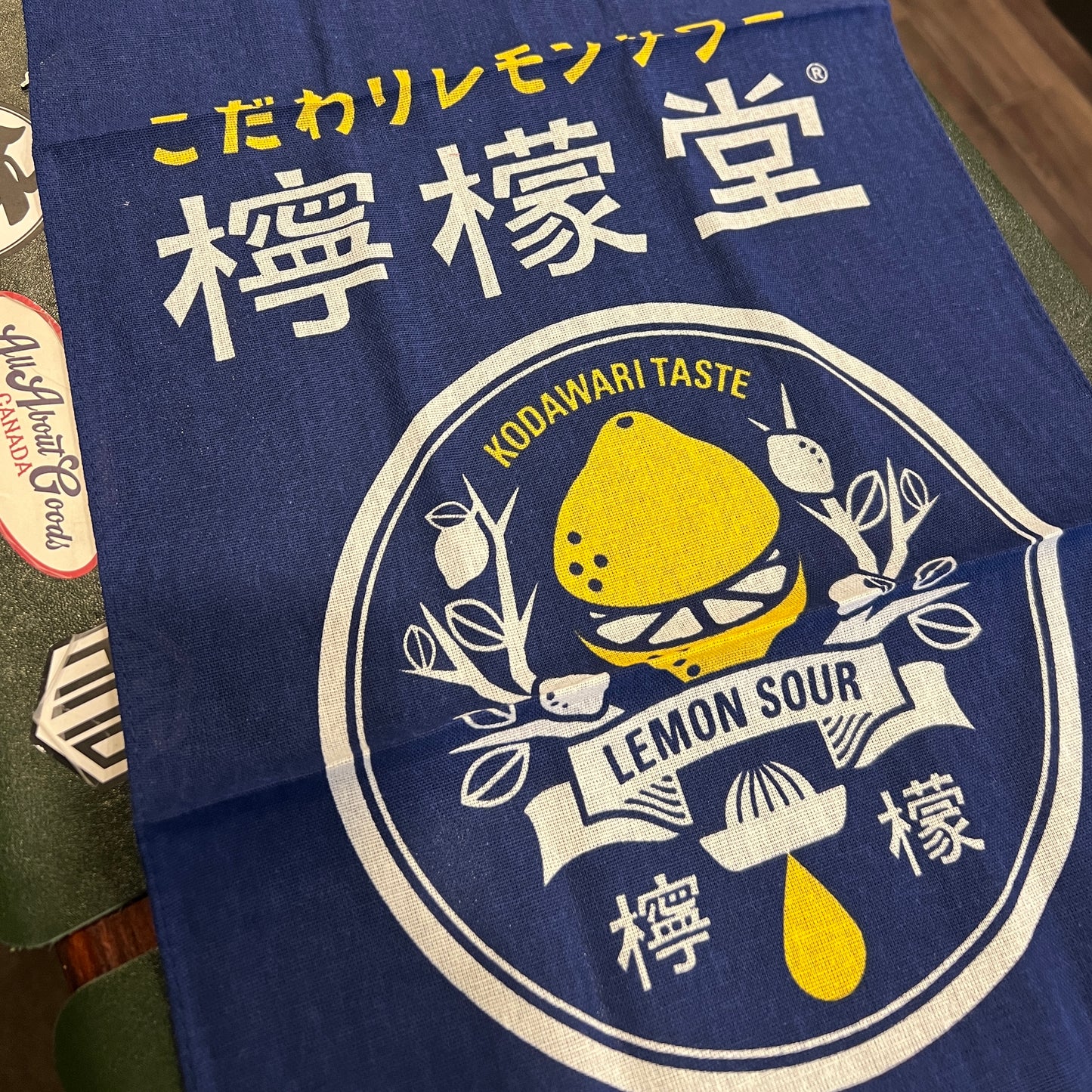 Official Coca-Cola Japan Lemon-Dou (檸檬堂) Promotional Tenugui – Lemon Sour – 34 × 90 cm