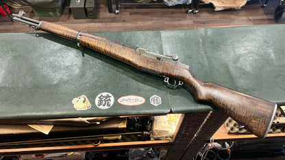 Springfield Armory M1 Garand – WWII Receiver – Springfield Major Components – Tiger Stripe Walnut – Excellent Bore