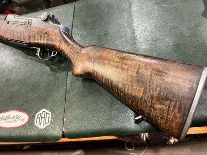 Springfield Armory M1 Garand – WWII Receiver – Springfield Major Components – Tiger Stripe Walnut – Excellent Bore