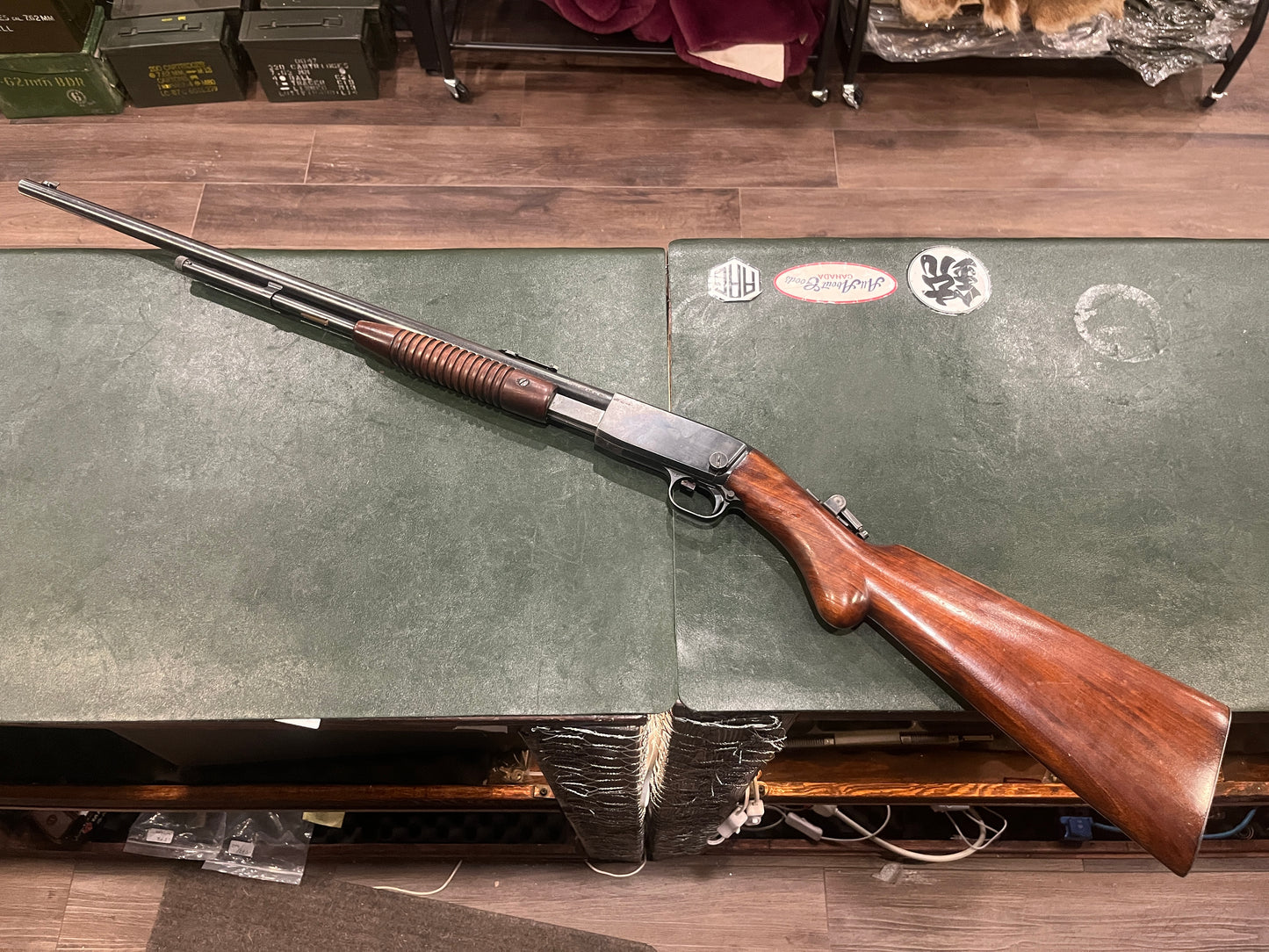 Fusil à pompe Browning calibre .22 Long, modèle FN Belgium (première génération)