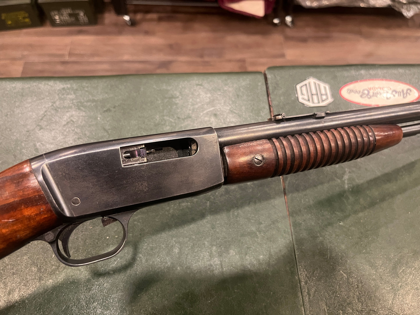 Fusil à pompe Browning calibre .22 Long, modèle FN Belgium (première génération)