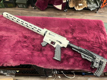 Kit de mise à niveau TM22 pour Derya TM22 : poignée d’armement AR, faux silencieux inversé et garde-main M-LOK de 8 pouces