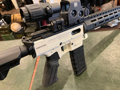 Kit de mise à niveau TM22 pour Derya TM22 : poignée d’armement AR, faux silencieux inversé et garde-main M-LOK de 8 pouces