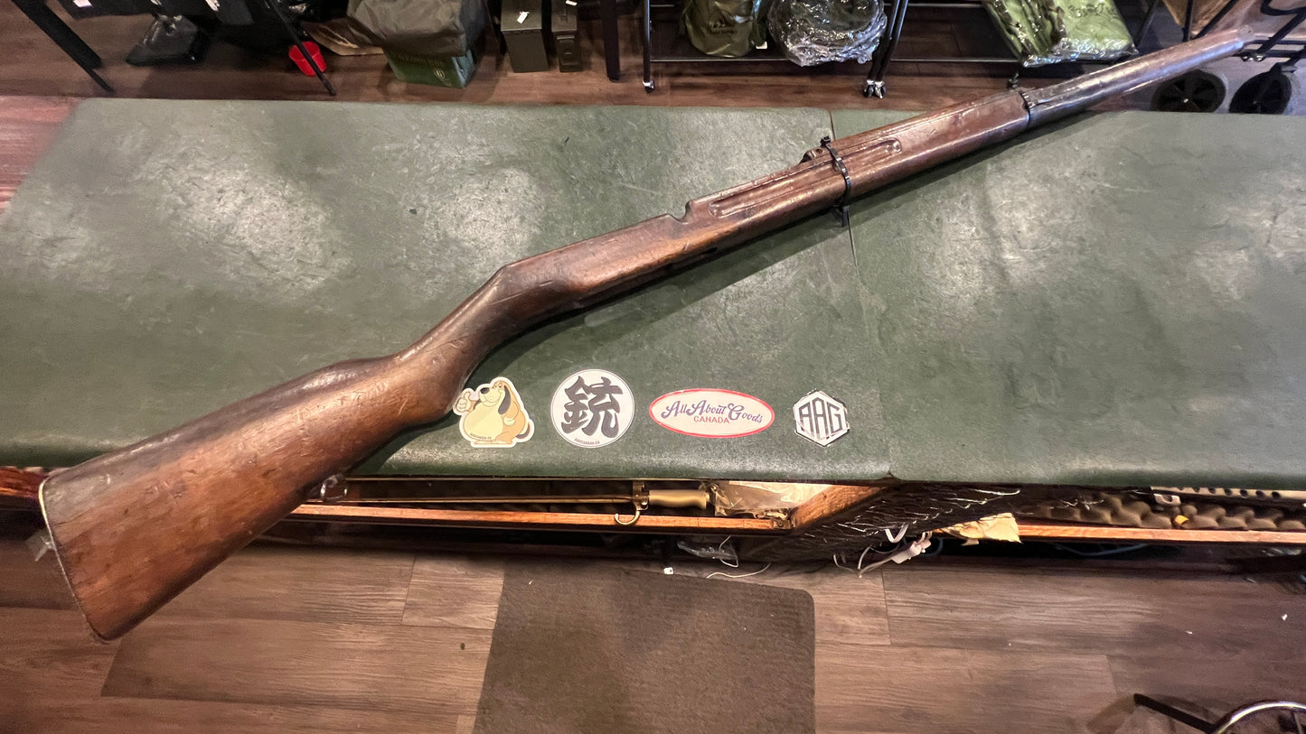 Exceptionally Scarce Chinese Shanxi Type 6-5(晋造六五) Rifle Stock Assembly – Chinese Walnut – Complete Furniture – Three-Star Marked