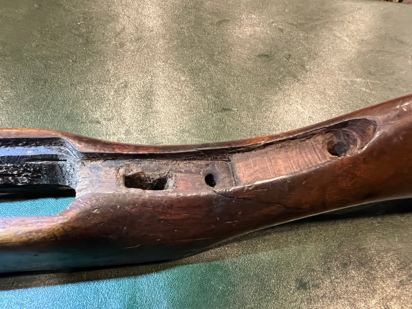 Exceptionally Scarce Chinese Shanxi Type 6-5(晋造六五) Rifle Stock Assembly – Chinese Walnut – Complete Furniture – Three-Star Marked