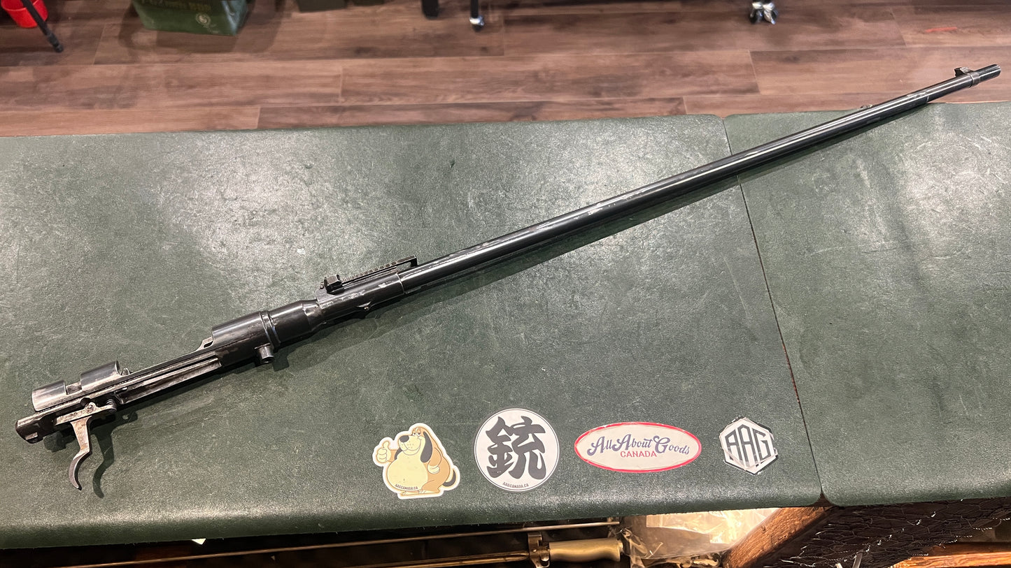 Original Japanese Type 38 Arisaka Barrel & Receiver Assembly – Complete with Sights, Trigger Assembly & Bolt Release